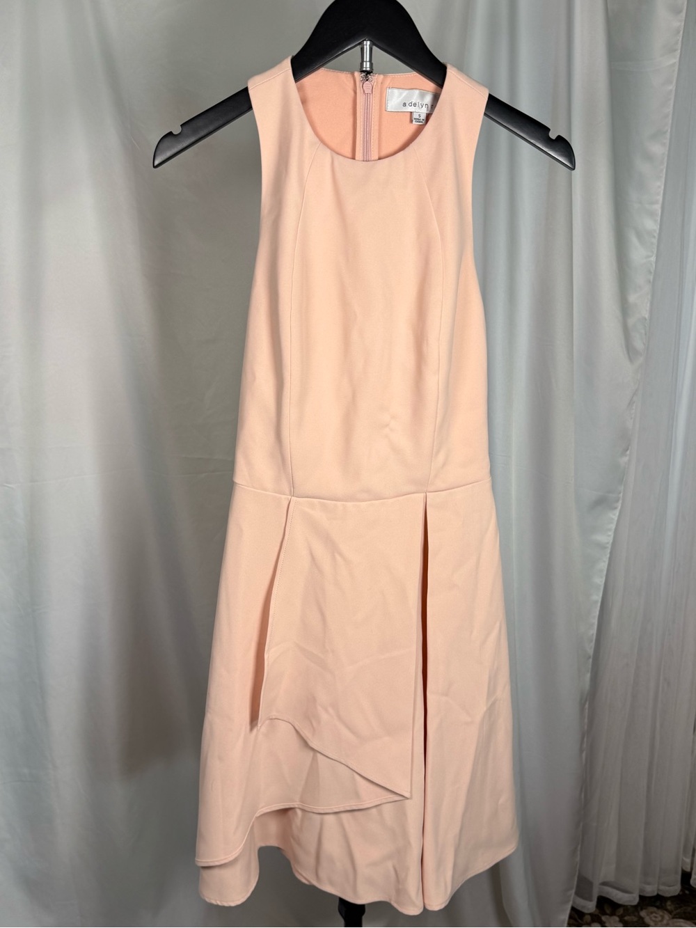 Adelyn Rae Pink Sleeveless Asymmetrical Dress Size Small